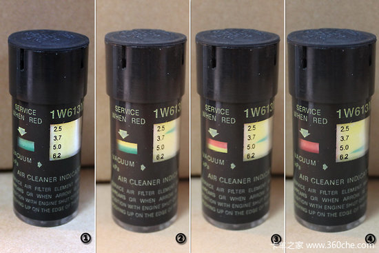 One-minute entry and wonderful use of air filter maintenance indicator